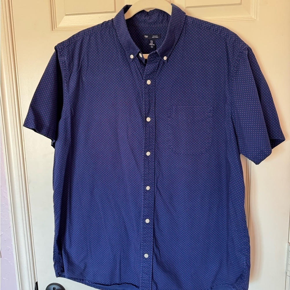 GAP Factory Men's Blue Short Sleeve Shirt